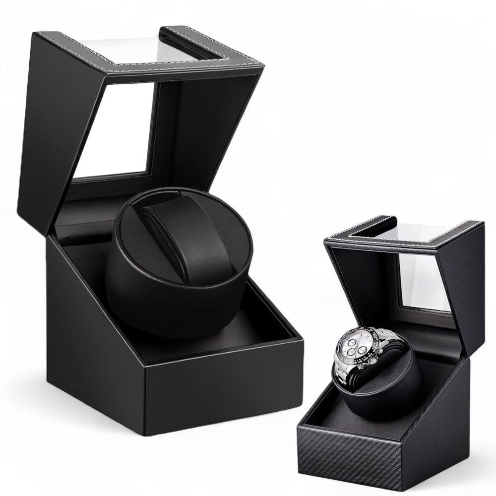 Rotating Watch Winder Automatic Watches Bidirectional Battery Operated Quiet